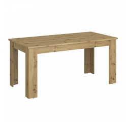 KONDELA Jedálenský rozkladací stôl, dub artisan, 160-210x90 cm, AIRON