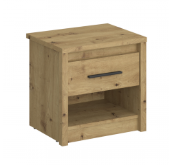 KONDELA Nočný stolík 1S, dub artisan, AIRON