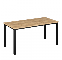 KONDELA PC stôl, dub artisan, KLAUDIUS TYP 7