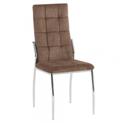 KONDELA Stolička, tmavohnedá látka/kov, ADORA 2 NEW
