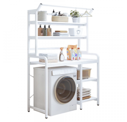 KONDELA Regál nad práčku, biela, JABIR
