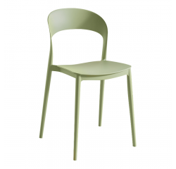 KONDELA Stohovateľná stolička, zelená, RADANA NEW