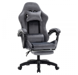 KONDELA Kancelárske/herné kreslo, sivá, LOPES