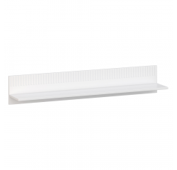 KONDELA Závesná polica 130, biela, VELIS