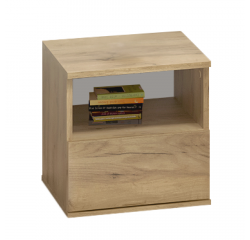 KONDELA Nočný stolík, dub artisan, DOLI