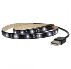 SOLIGHT WM501 LED PASIK PRE TV, 100CM, USB, VYPINAC, STUDENA BIELA