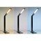 SOLIGHT WO59-B LED STOLNA LAMPICKA STMIEVATELNA, 8W, DISPLAY, ZMENA CHROMATICKOSTI, HLINIK, CIERNA