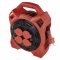 EMOS P08420 VONKAJSI PREDLZ. KABEL NA BUBNE 20 M / 4 ZAS. / GUMA / 230 V / 1,5 MM2 S REFLEKTOROM LED