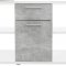 KONDELA NOE NEW PC STOL, BIELA/BETON