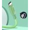 COLORWAY KABEL USB TYPE-C (SOFT SILICONE) 2.4A 1M, GREEN (CW-CBUC042-GR)