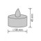 HOME BY SOMOGYI CD 6/WH SADA LED CAJOVYCH SVIECOK, 6 KS, 1 ZLTA BLIKAJUCA LED