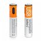 COLORWAY RECHARGEABLE BATTERY AAA MICRO USB-C 590MAH 1.5V (LI-POLYMER) (2PCS.) (CW-UBAAA-09) (CW-UBA