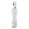 EMOS P0615 PREDLZOVACI KABEL 5 M/6 ZASUVIEK/BIELY/PVC/1 MM2