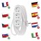 EMOS P0315 PREDLZOVACI KABEL 5 M/3 ZASUVKY/BIELY/PVC/1 MM2
