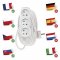 EMOS P0313 PREDLZOVACI KABEL 3 M/3 ZASUVKY/BIELY/PVC/1 MM2