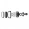 COLORWAY DRZIAK DO AUTA MAGNETICKY AIR VENT-2 (360 ROTACIA),SEDY (CW-CHM05-GR)