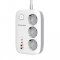 COLORWAY PREDLZOVACI KABEL CW-CHE34PDW (3X220V/2XUSB-A/2XTYPE-C) 65W GAN3 PRO - BIELY