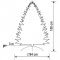 HOME BY SOMOGYI KMF KMF 6/150 UMELY VIANOCNY STROMCEK S INTEGR. LED OSVETL., 150 CM