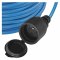 EMOS P01420W WEATHERPROOF PREDLZOVACI KABEL 20 M/1 ZASUVKA/CIERNY/SILIKON/230 V/1,5 MM2