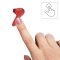 HAMA 184075 BLUETOOTH SLUCHADLA FREEDOM LIGHT, KOSTKY, NABIJACIE PUZDRO, CERVENE