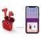 HAMA 184075 BLUETOOTH SLUCHADLA FREEDOM LIGHT, KOSTKY, NABIJACIE PUZDRO, CERVENE