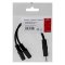 AUDIO REDUKCIA, JACK (3,5 MM) M (4-POLOVY) - 2X F JACK (3,5MM), 0.2, STEREO, CIERNA, KAAJ3JCK0L