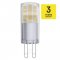 EMOS ZQ9542 LED ZIAROVKA CLASSIC JC 4,2W G9 TEPLA BIELA