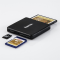HAMA 124022 MULTI CITACKA KARIET USB 3.0, SD/MICROSD/CF, CIERNA
