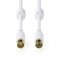 NEDIS CSBW40015WT20 KOAX VIDEO KABEL 100 HZ, &lt;91DB, KOAX KONEKTOR, 2M
