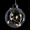 SOLIGHT 1V204 LED VIANOCNA GULA SKLENENA, 10LED, 2X AA, IP20