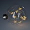 SOLIGHT 1V204 LED VIANOCNA GULA SKLENENA, 10LED, 2X AA, IP20