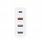 SOLIGHT DC80 ADAPTER 3+1, 48W, QC3.0+PD, 3X USB-A, 1X USB-C