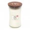 WOODWICK SVIECKA OVALNA VAZA WHITE TEAK 609,5G, 93039E