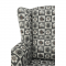 KONDELA Kreslo ušiak, látka patchwork N1, CHARLOT