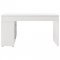 KONDELA PC stôl, biela/betón, NOE NEW