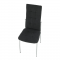KONDELA Stolička, čierna látka/kov, ADORA NEW