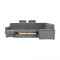 KONDELA Sedacia súprava v tvare U, látka sivá, ľavá, BORN U