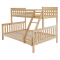 KONDELA Poschodová rozložiteľná posteľ, prírodná borovica, LUINI