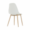 KONDELA Stolička, biela/prírodná, SINTIA