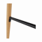 KONDELA Barový stôl, biela/dub, priemer 60 cm, IMAM