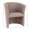 KONDELA Klubové kreslo, púdrovo ružová látka, CUBA