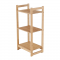 KONDELA 3-poličkový regál, prírodný bambus, IMPEROR TYP 1