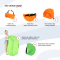 KONDELA Nafukovací sedací vak/lazy bag, zelená, LEBAG