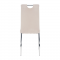 KONDELA Jedálenská stolička, béžová Dulux Velvet látka/chróm, OLIVA NEW