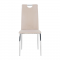 KONDELA Jedálenská stolička, béžová Dulux Velvet látka/chróm, OLIVA NEW
