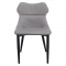 KONDELA Jedálenská stolička, svetlosivá/tmavosivá/čierna, TABITA