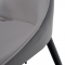 KONDELA Jedálenská stolička, svetlosivá/tmavosivá/čierna, TABITA