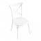 KONDELA Stohovateľná stolička, biela, SAVITA