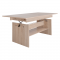 KONDELA Jedálenský/konferenčný rozkladací stôl, dub sonoma, 120/160x70 cm, LAVKO