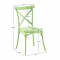 KONDELA Stohovateľná stolička, zelená, SAVITA